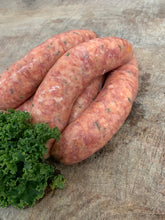Load image into Gallery viewer, Lamb Pumpkin &amp; Fetta Sausages 500gm Pack
